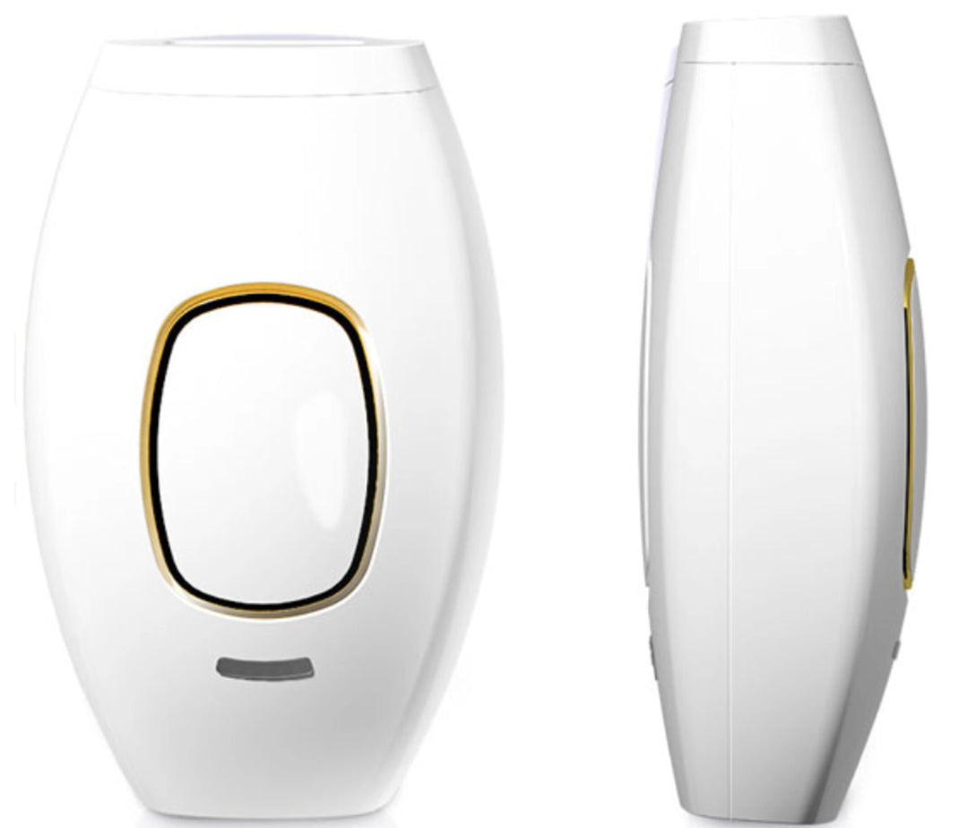 The laser hair removal device in white and yellow color variant