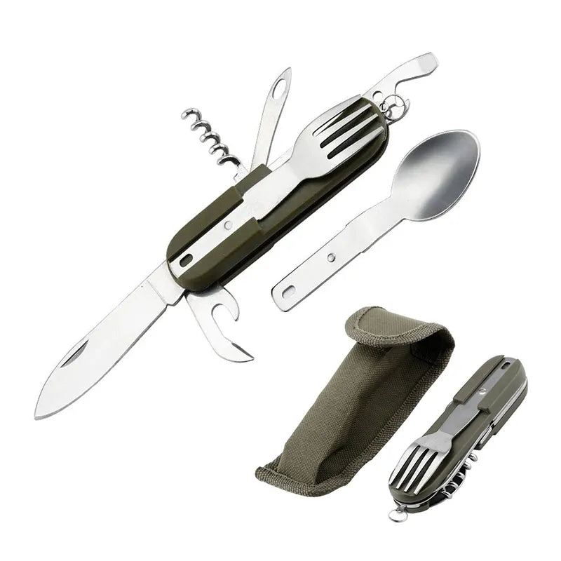 Stainless Steel Camping Cutlery - accessories, camping, DIY, hiking