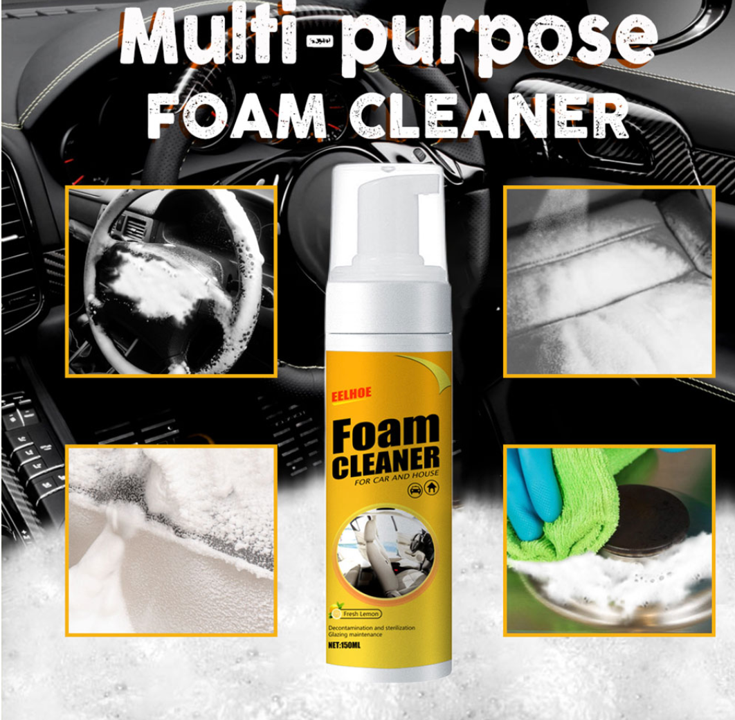 Multi purpose Foam Cleaner - cleaning foam, foam cleaner, kaboom cleaner, multi purpose foam cleaner, scrubbing bubbles mega shower foamer, splashfoam spray, tuff stuff cleaner