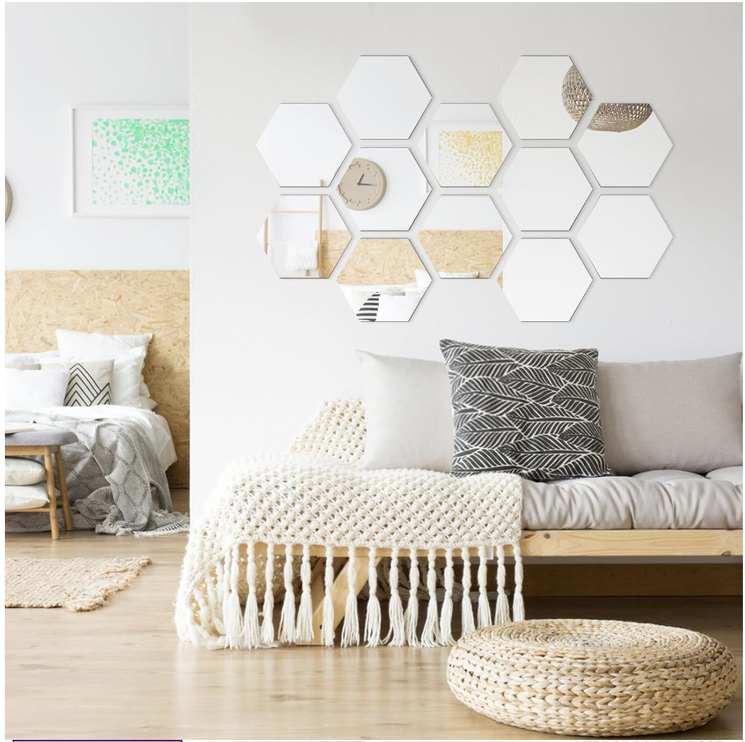 Hexagon Wall Mirror Set