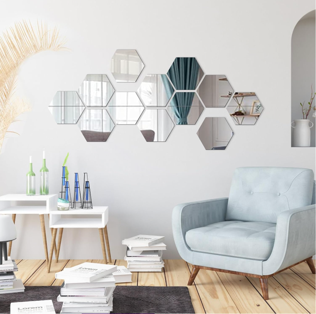 Hexagon Wall Mirror Set