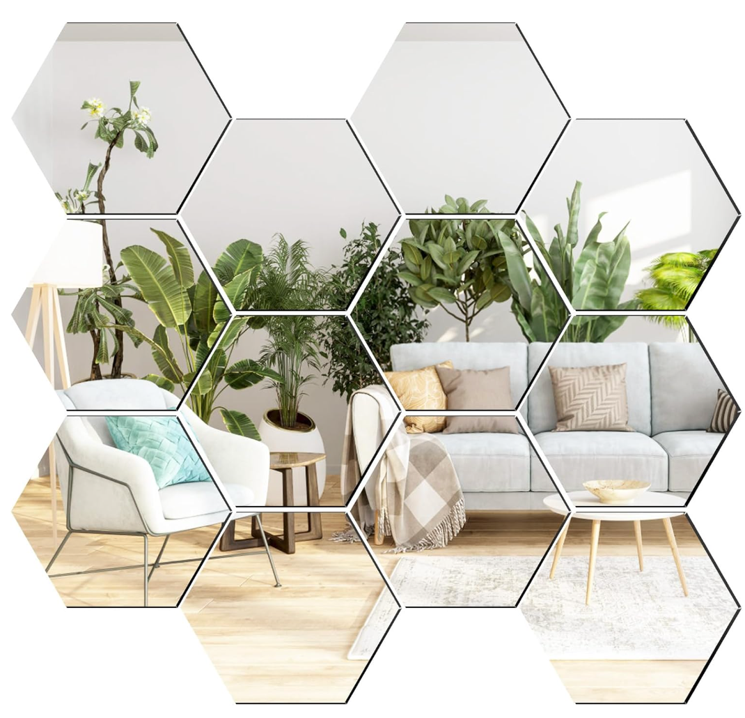 Hexagon Wall Mirror Set