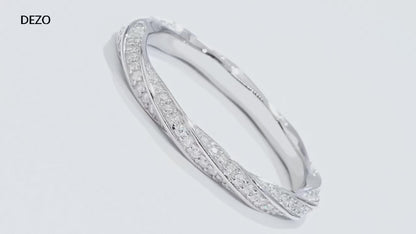 DEZO All Moissanite Wedding Band for Women