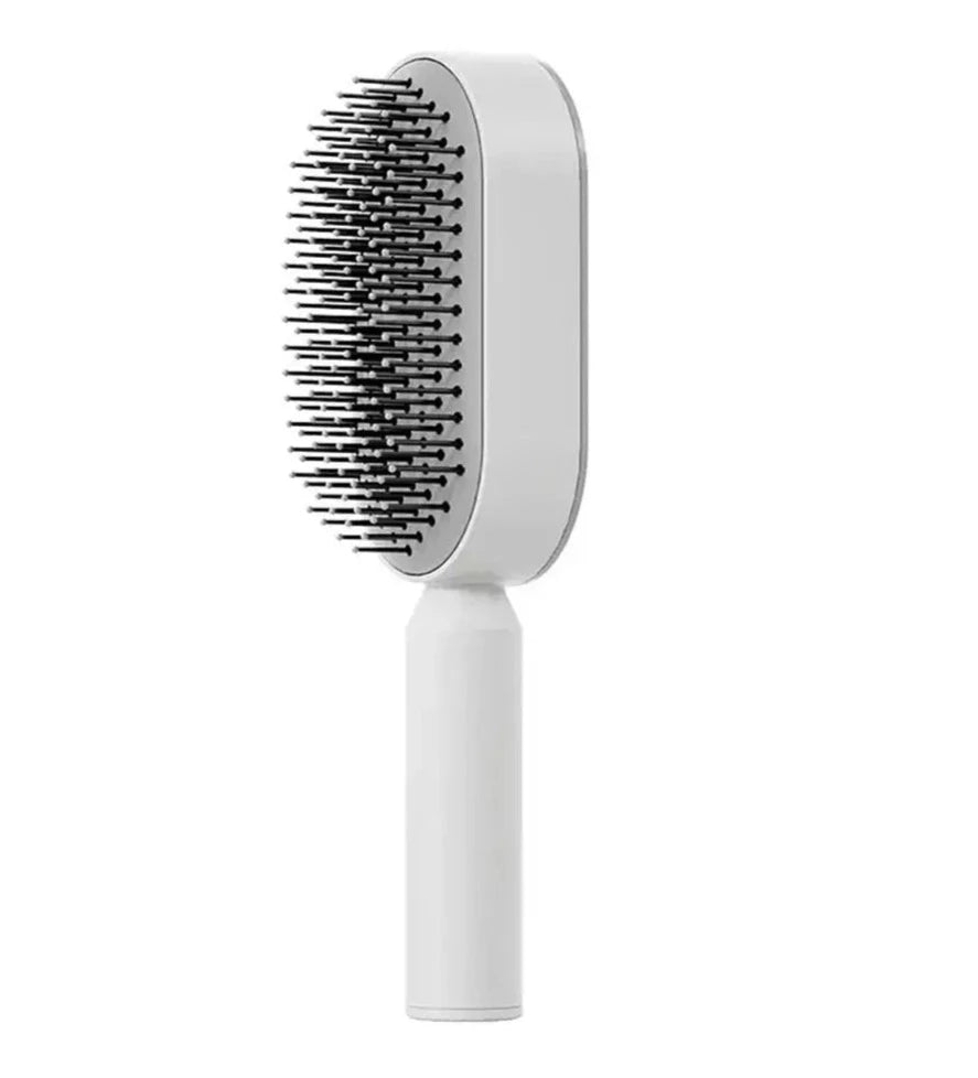 Self-Cleaning Hair Brush - 3D Air Cushion, Beauty, DIY, Elegant, Gift for Her, Hair Brush, Hair Care Revolution, Haircare, Luxury, Premium Quality, Scalp Massage, Self Cleaning, Self-Cleaning Comb, Stylish Hair Accessories, Women's Hairbrush