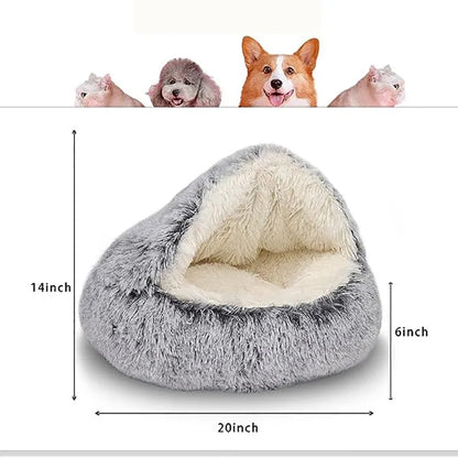 Soft Plush Pet Bed - 2-in-1 Pet Bed, 3-in-1 Grooming Tool, cat bed, Cozy Cat Bed, DIY, Dog Bed, Pet Bed, Pet Care Products, Pet Grooming, Pet Mattress