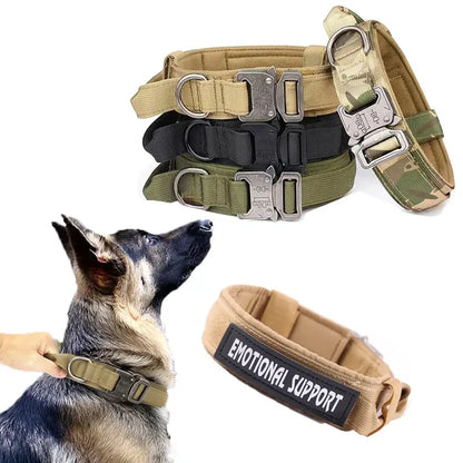 Military Dog Collar - Adjustable Pet Accessories, DIY, Dog Training Equipment, Pet Care Products, Pet Grooming, Police Dog Gear, Premium Dog Supplies