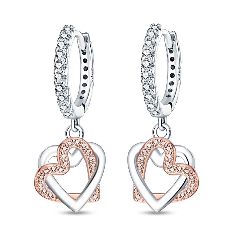 Sterling Silver 925 Earrings - fashion, forever, love, marriage, rings, women