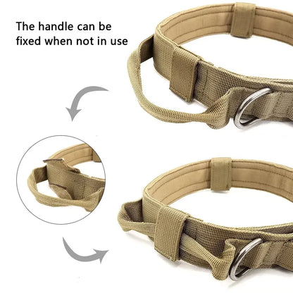 Military Dog Collar - Adjustable Pet Accessories, DIY, Dog Training Equipment, Pet Care Products, Pet Grooming, Police Dog Gear, Premium Dog Supplies