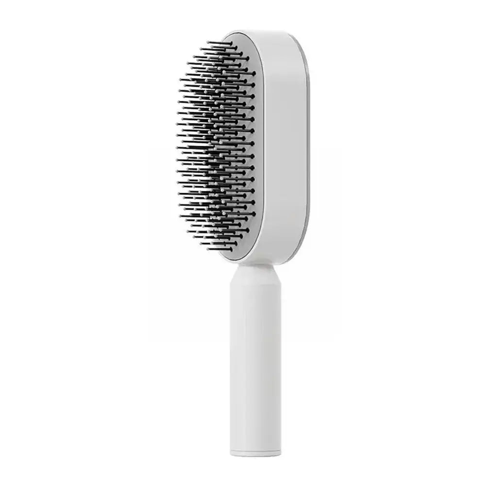 Self-Cleaning Hair Brush - 3D Air Cushion, Beauty, DIY, Elegant, Gift for Her, Hair Brush, Hair Care Revolution, Haircare, Luxury, Premium Quality, Scalp Massage, Self Cleaning, Self-Cleaning Comb, Stylish Hair Accessories, Women's Hairbrush