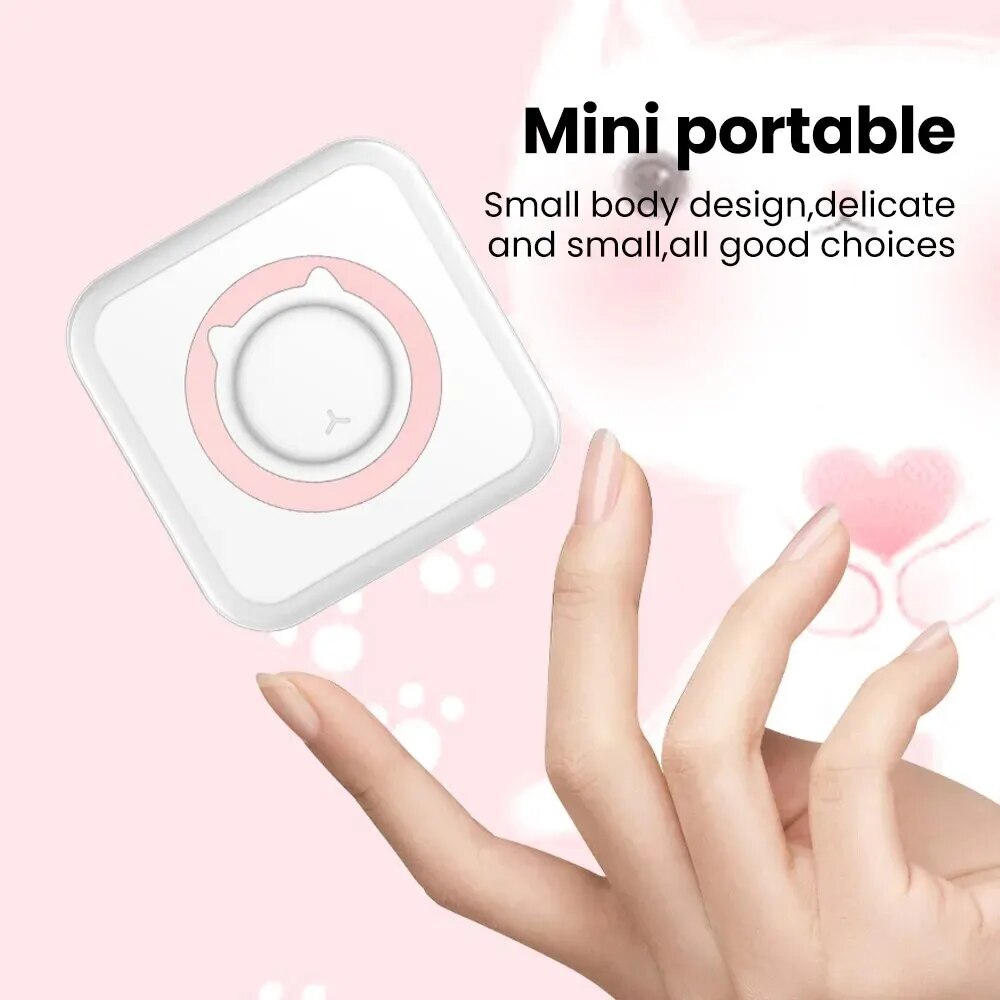 Mini Portable Thermal Printer - Android IOS Label Printer, best compact photo printers, Bluetooth Wireless Printing, DIY, Eco-Friendly Printer, Inkless Technology, mini photo printer, Mini Printer, On-the-Go Printing, Portable Labeling Solution, Portable Thermal Printer, Sustainable Printing, Wireless Connectivity