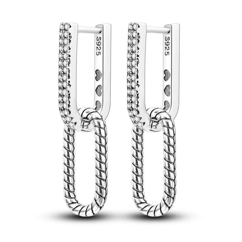 Sterling Silver 925 Earrings - fashion, forever, love, marriage, rings, women